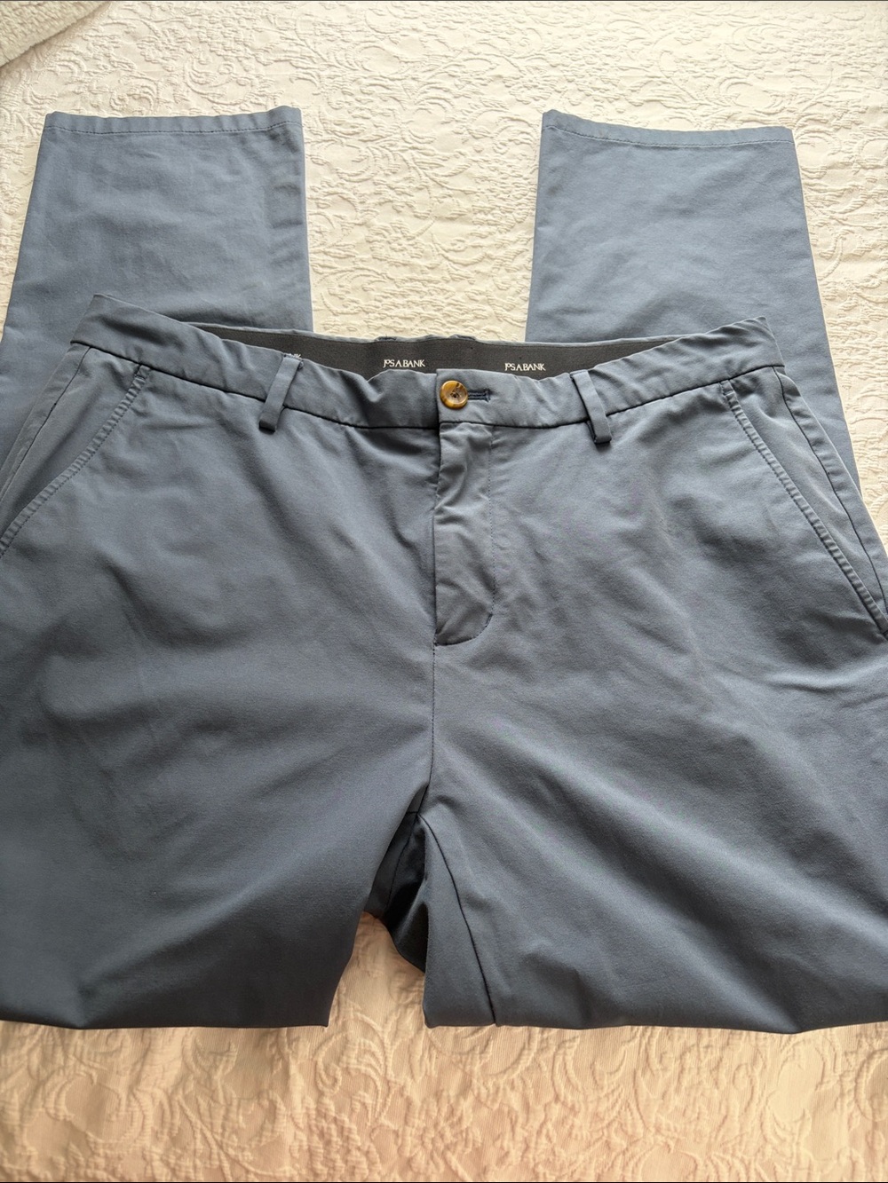 Jos  A Bank Men’s Slate Blue Traveler Pants